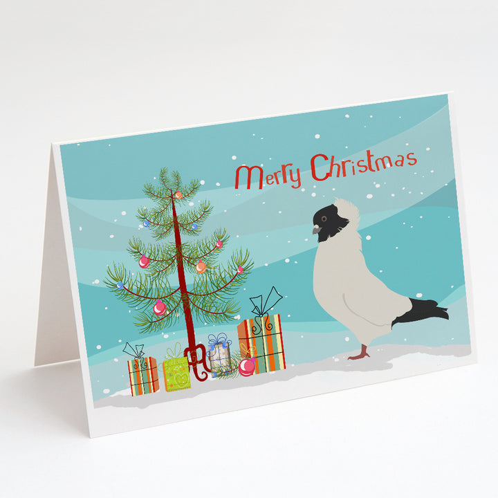 Nun Pigeon Christmas Greeting Cards and Envelopes Pack of 8 Image 1