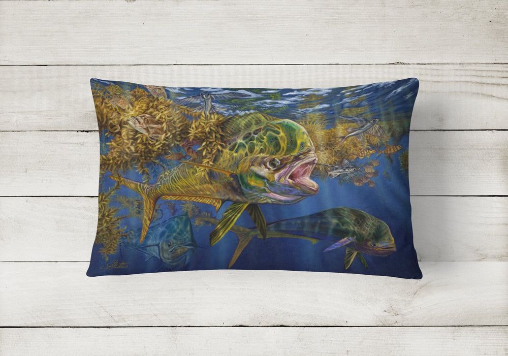 Seaweed Salad Mahi Canvas Fabric Decorative Pillow Image 2