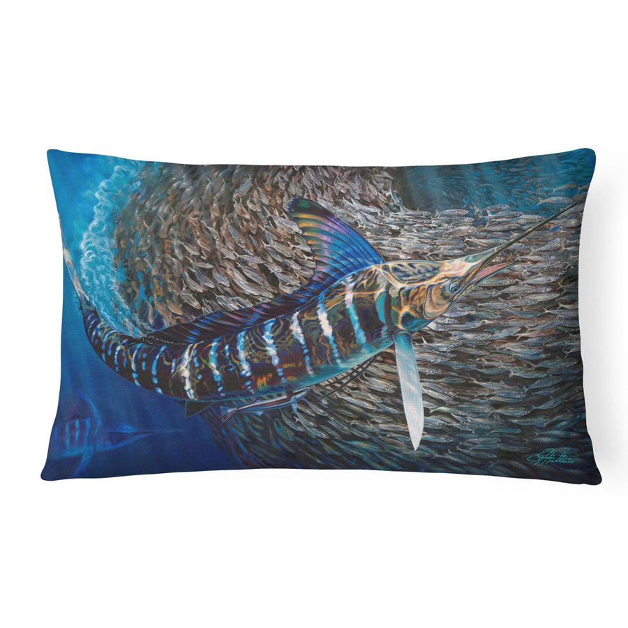 Striped Gem Striped Marlin Canvas Fabric Decorative Pillow Image 1