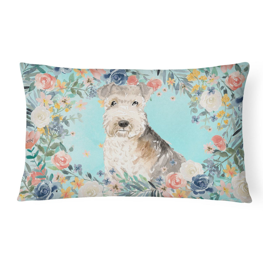 Lakeland Terrier Canvas Fabric Decorative Pillow Image 1