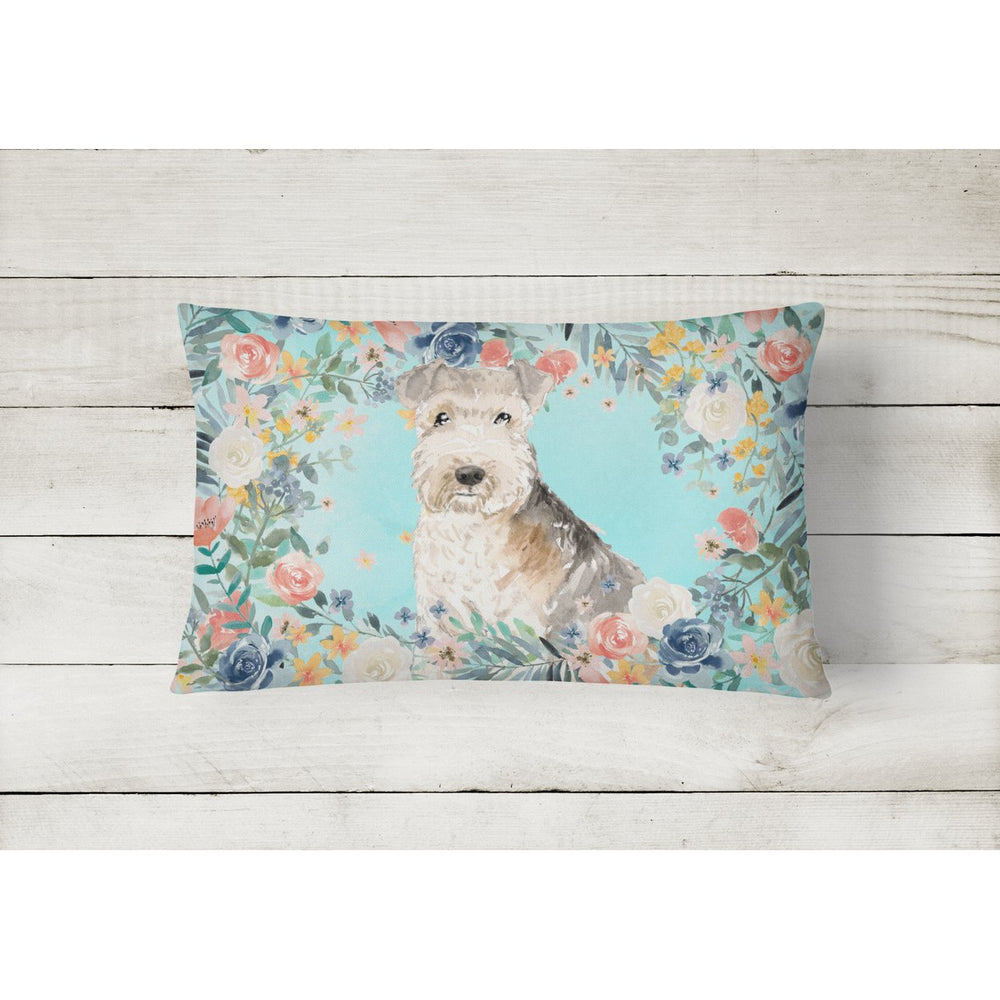 Lakeland Terrier Canvas Fabric Decorative Pillow Image 2