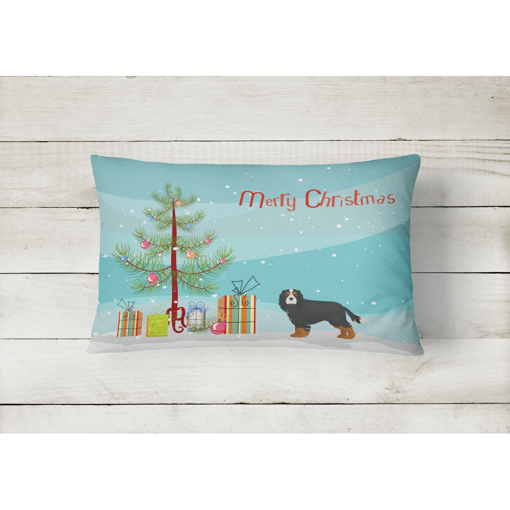 Cavalier King Charles Spaniel Tricolor Christmas Tree Canvas Fabric Decorative Pillow Image 2