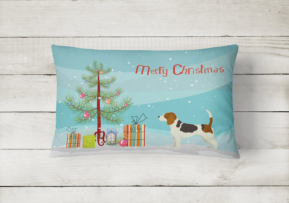 Beagle Christmas Tree Canvas Fabric Decorative Pillow Image 2