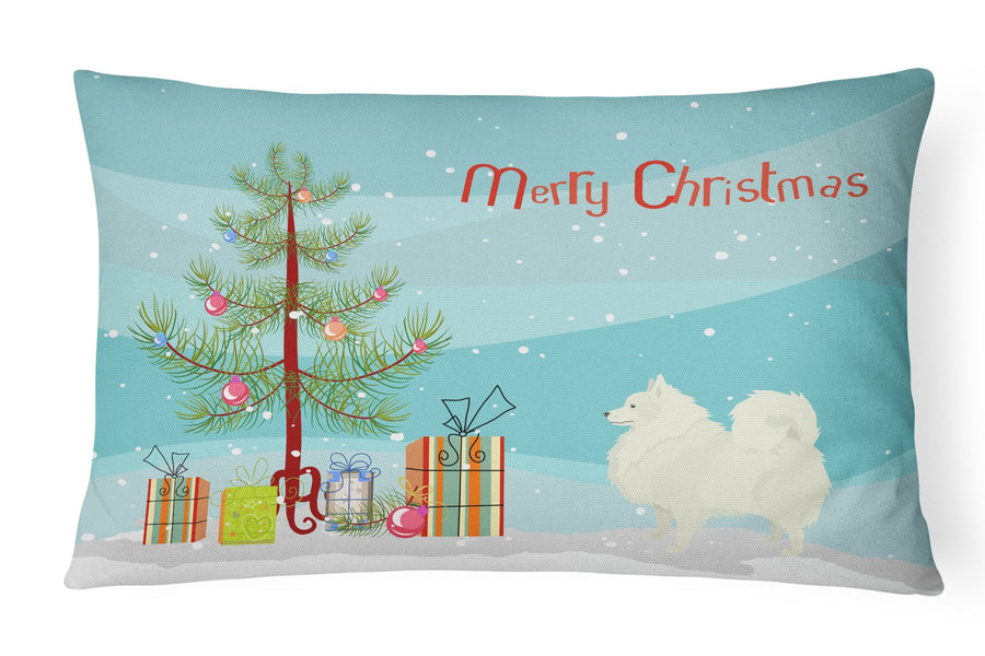 Spitz Christmas Tree Canvas Fabric Decorative Pillow Image 1