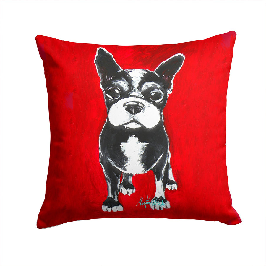 Boston Terrier Runt Fabric Decorative Pillow Image 1