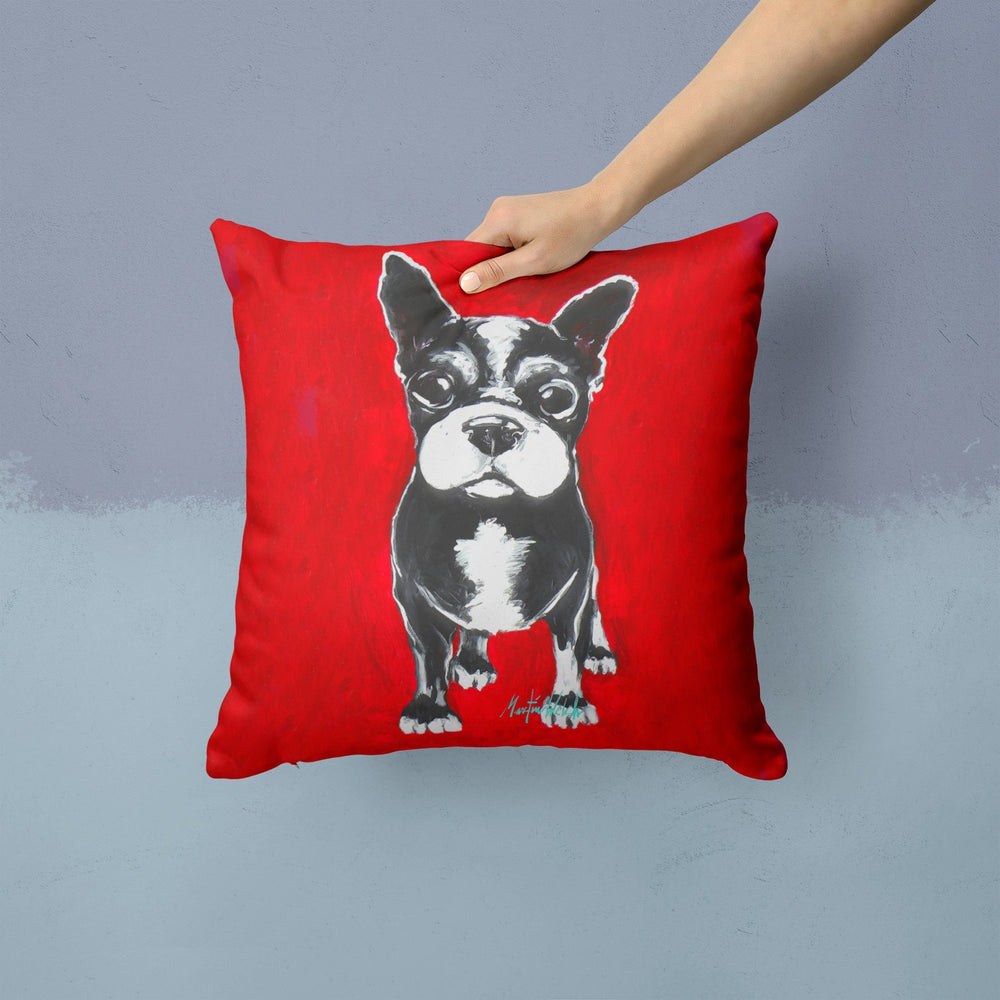 Boston Terrier Runt Fabric Decorative Pillow Image 2