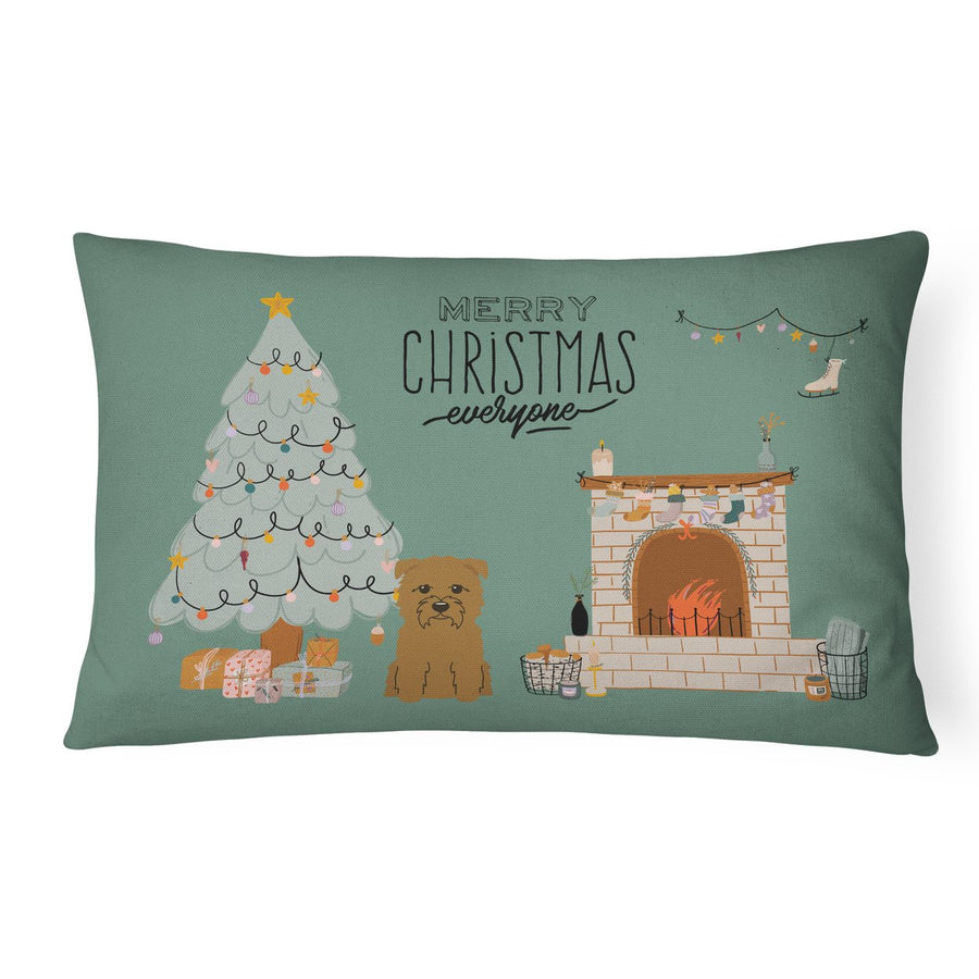 Tan Glen of Imal Christmas Everyone Canvas Fabric Decorative Pillow Image 1