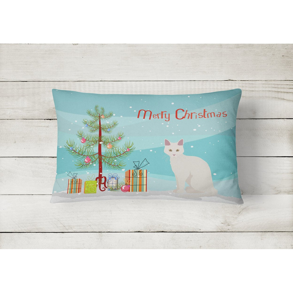 Aphrodite Giant Cat Merry Christmas Canvas Fabric Decorative Pillow Image 2