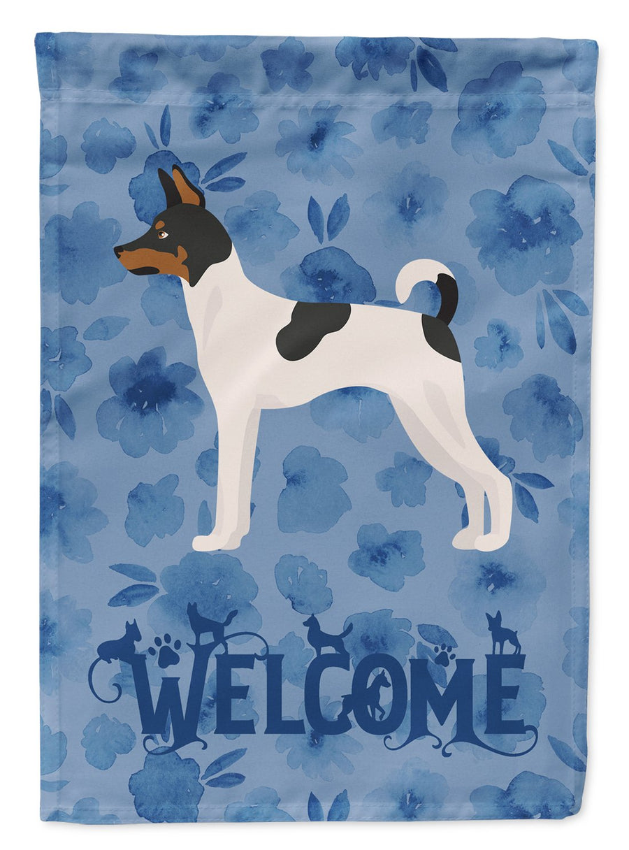 Toy Fox Terrier Welcome Flag Canvas House Size Image 1