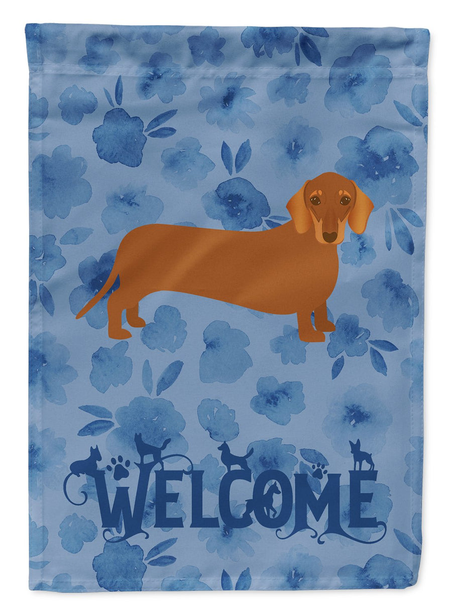 Dachshund Welcome Flag Canvas House Size Image 1