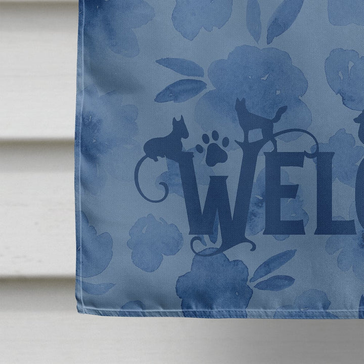 Poodle Welcome Flag Canvas House Size Image 4