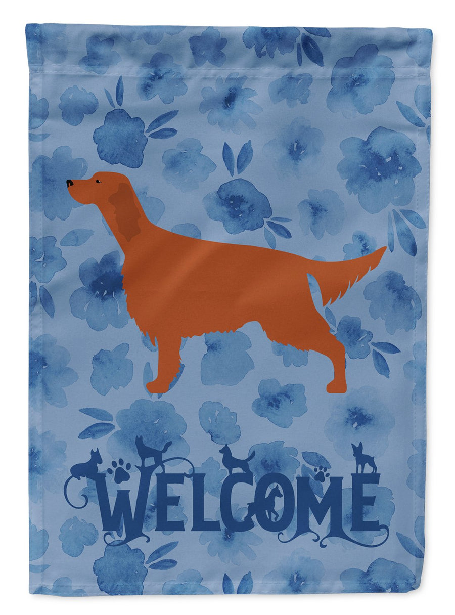 Irish Setter Welcome Flag Canvas House Size Image 1