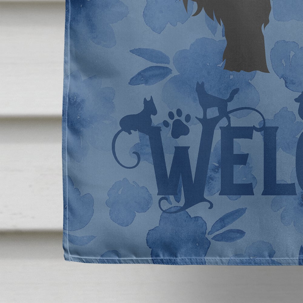 Briard Welcome Flag Canvas House Size Image 4