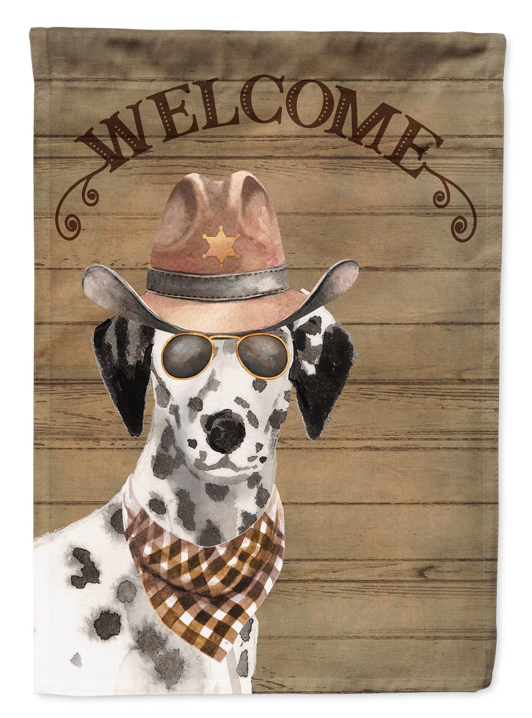 Dalmatian Country Dog Flag Canvas House Size Image 1