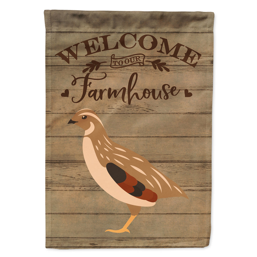 Golden Phoenix Quail Welcome Flag Canvas House Size CK6899CHF Image 1