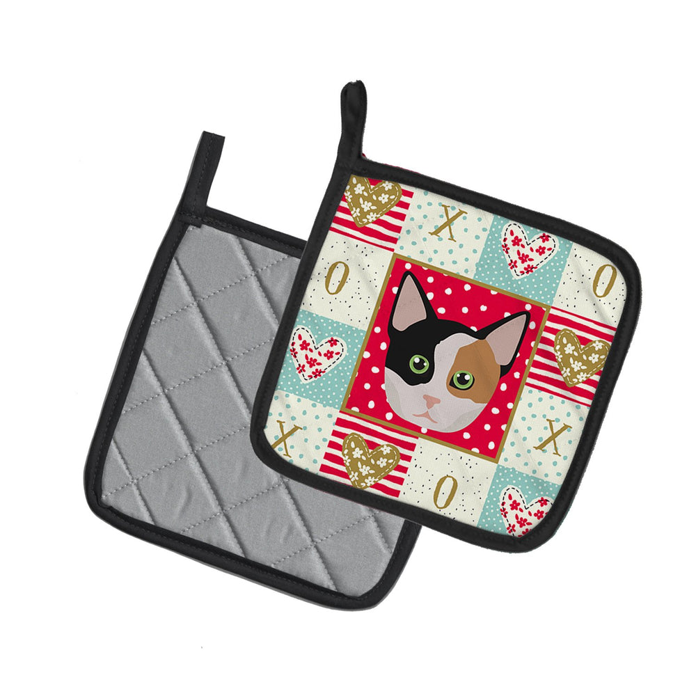 Munchkin Cat Love Pair of Pot Holders Image 2