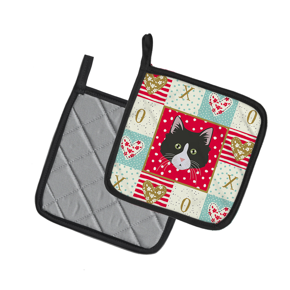 Siberian Forest Cat Love Pair of Pot Holders Image 2