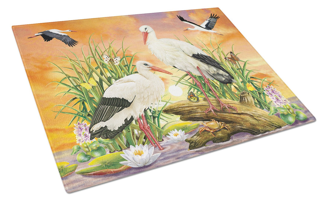 Storks Glass Cutting Board Large Image 1