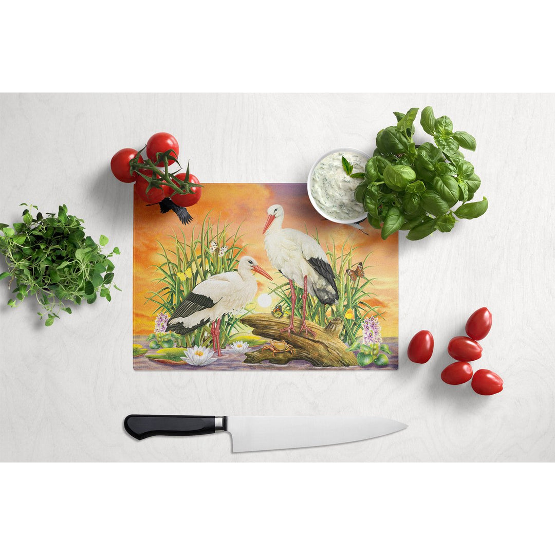 Storks Glass Cutting Board Large Image 3