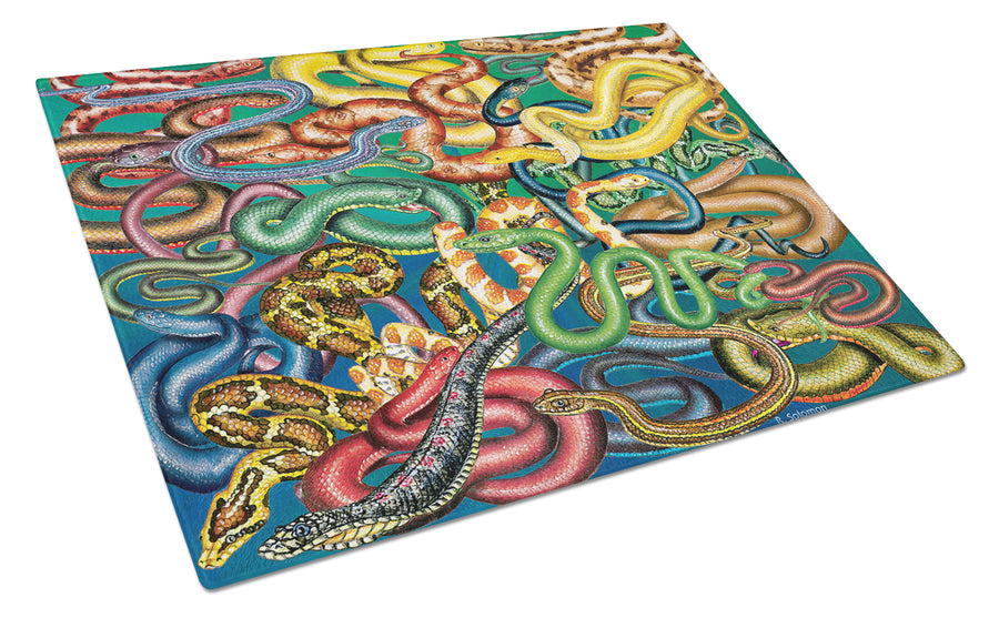 Snakes Glass Cutting Board Large Image 1