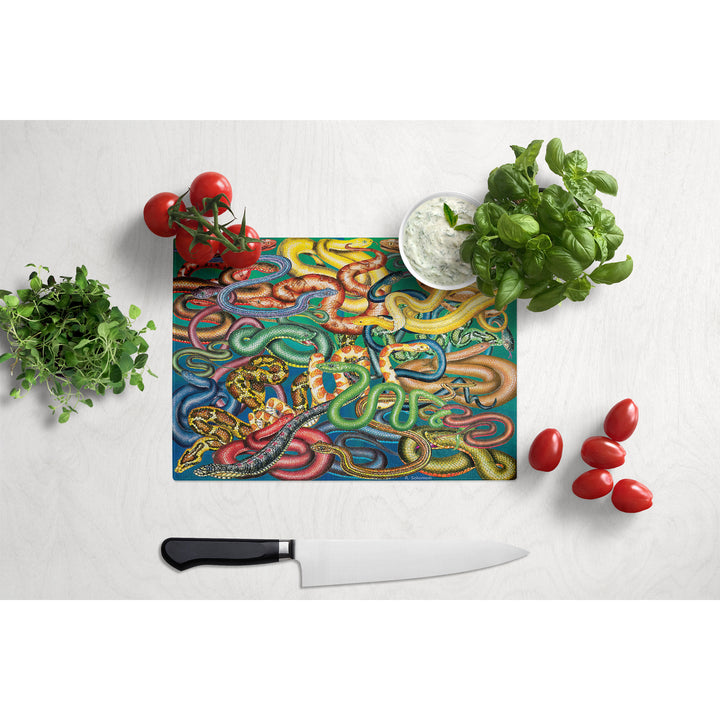 Snakes Glass Cutting Board Large Image 3