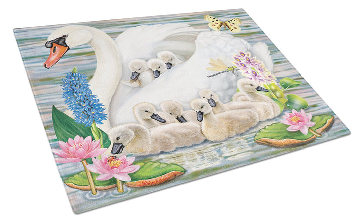 Mother Swan Glass Cutting Board Large Image 1