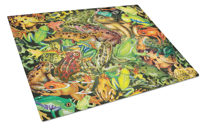 Frogs Glass Cutting Board Large Image 1