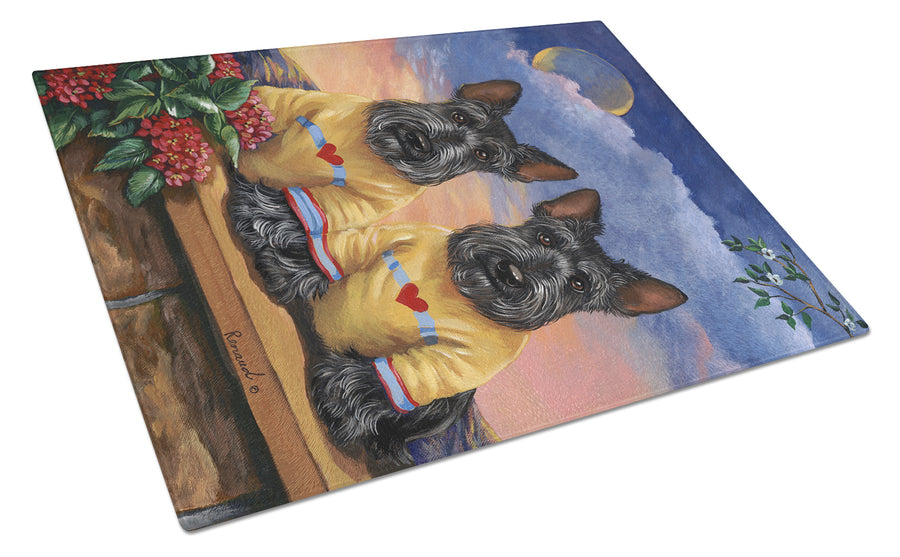 Scottie Soulmates Glass Cutting Board Large Image 1