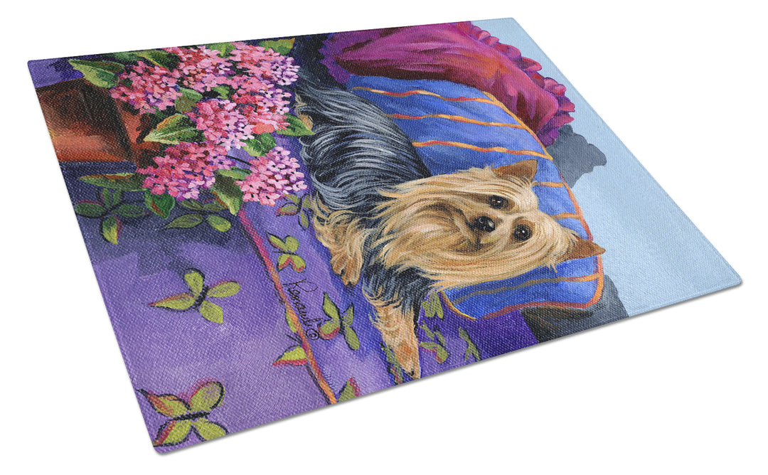 Silky Terrier Luxurious Glass Cutting Board Large Image 1