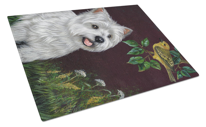 Westie Nature Glass Cutting Board Large Image 1