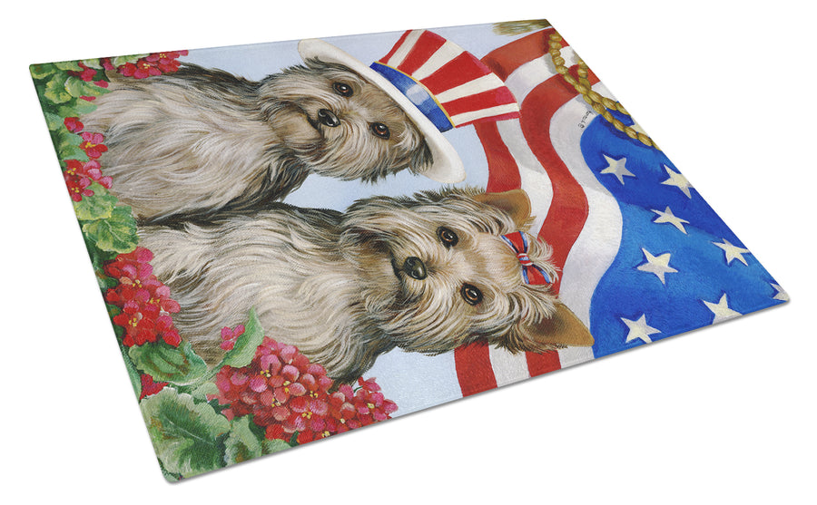 Yorkie USA Glass Cutting Board Large Image 1