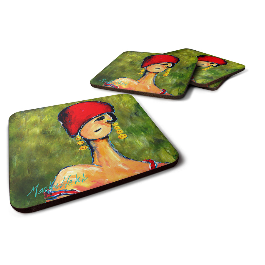 Lady Aziline Foam Coaster Set of 4 Image 1