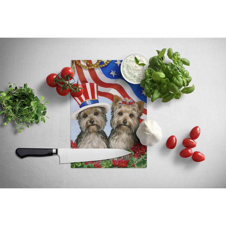 Yorkie USA Glass Cutting Board Large Image 2