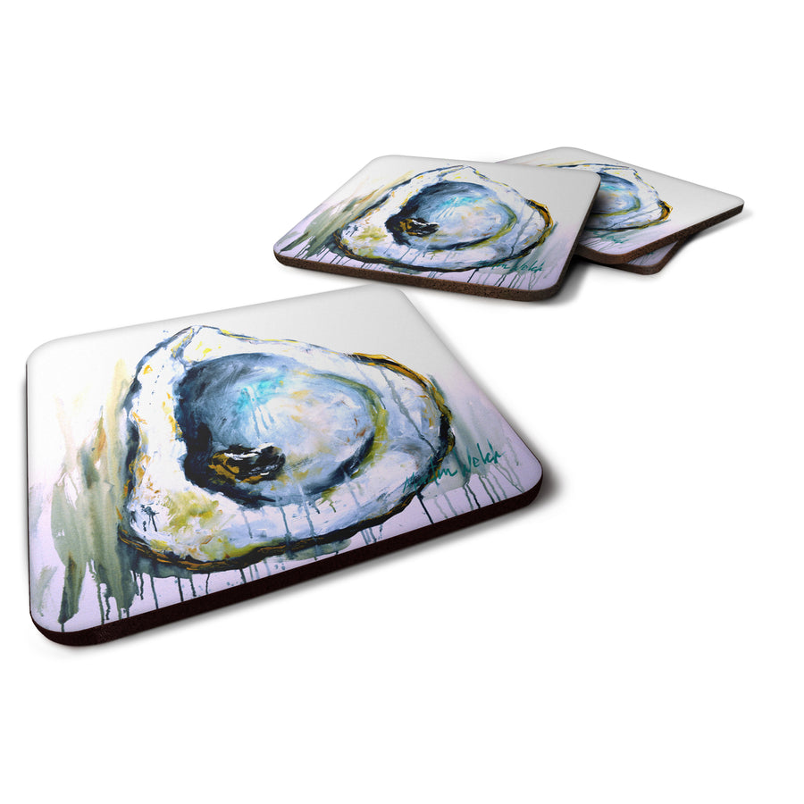 Aqua Sand Oyster Foam Coaster Set of 4 Image 1