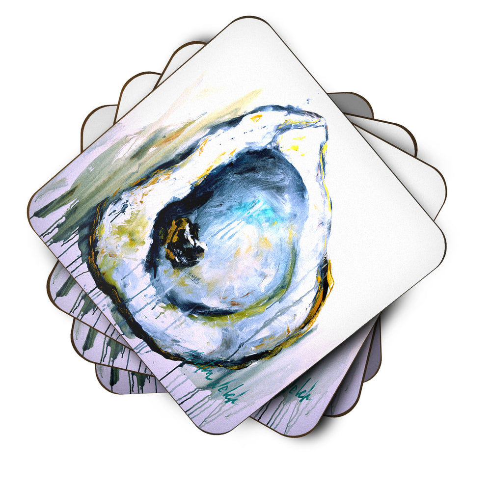 Aqua Sand Oyster Foam Coaster Set of 4 Image 2