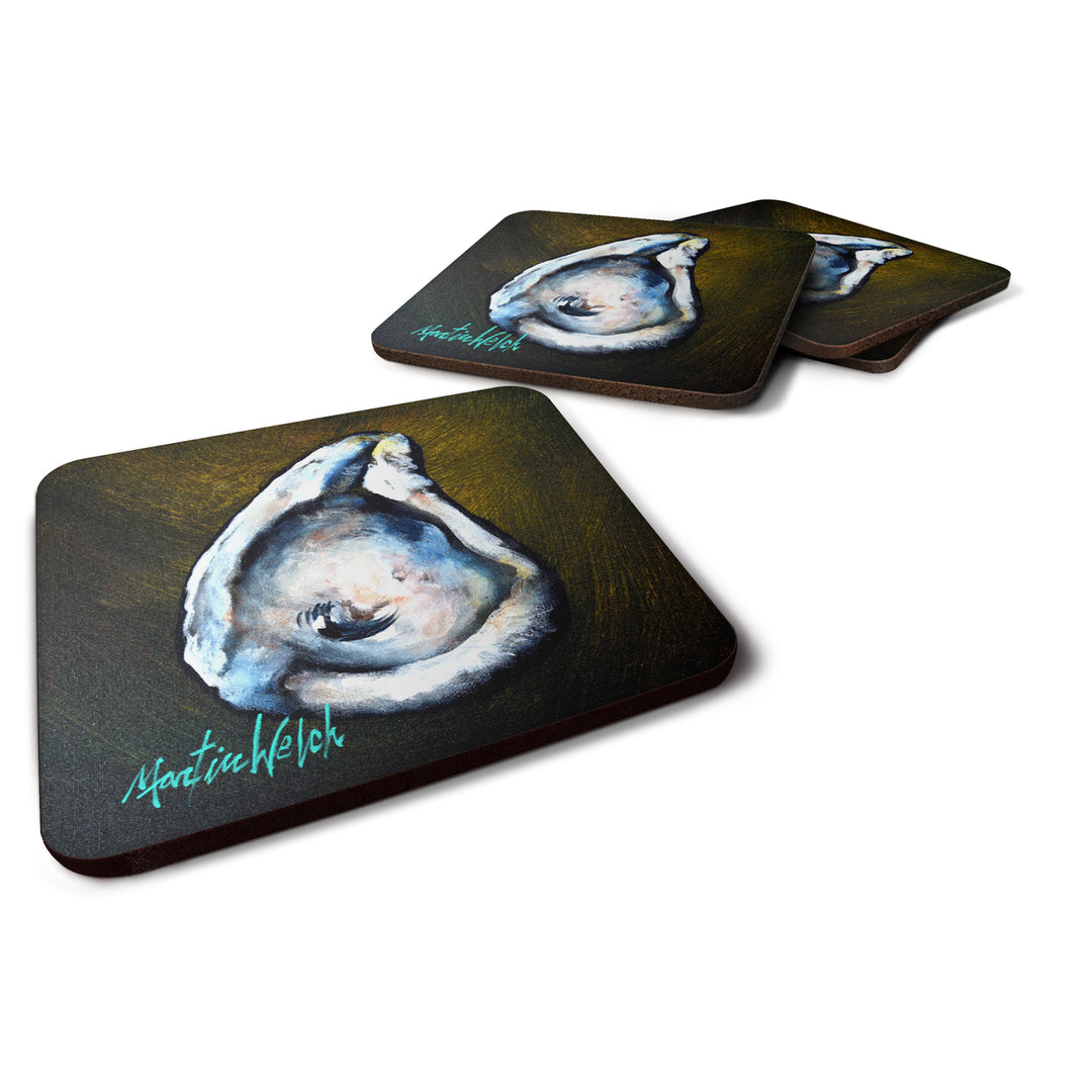 Brown Eye Oyster Foam Coaster Set of 4 Image 1