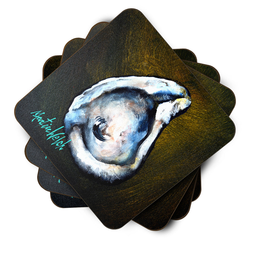 Brown Eye Oyster Foam Coaster Set of 4 Image 2