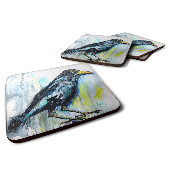 Burnt Corn Raven Foam Coaster Set of 4 Image 1