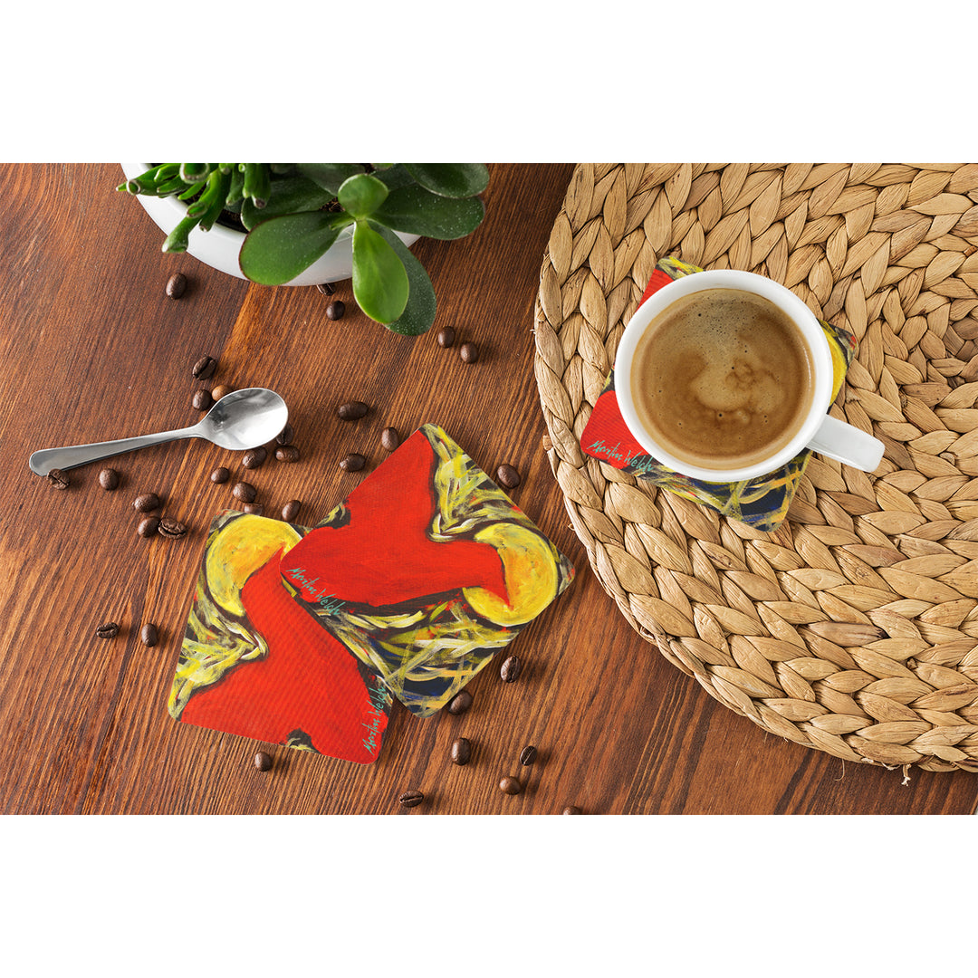 Crow at Midnight Foam Coaster Set of 4 Image 4