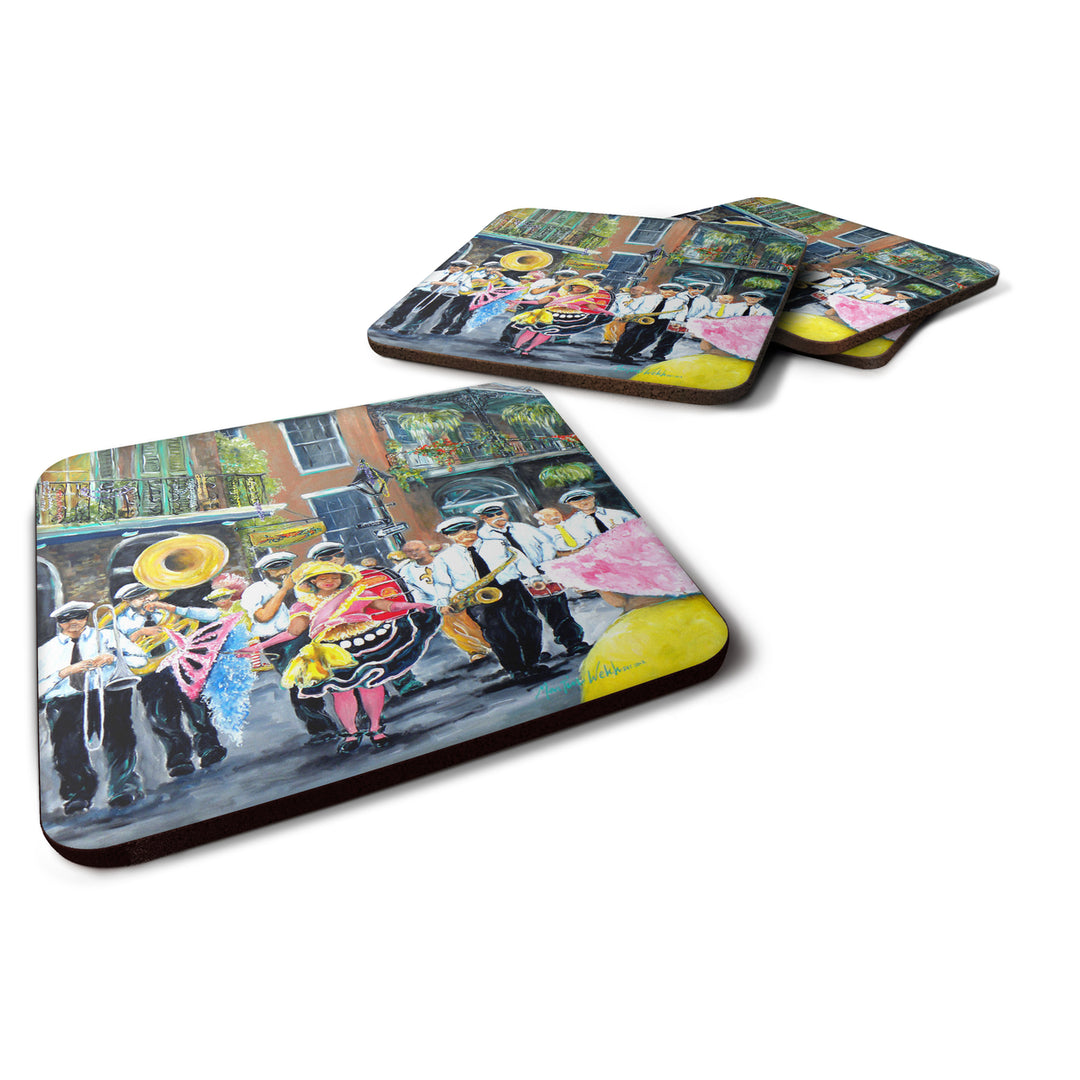 French Quarter Frolic Foam Coaster Set of 4 Image 1