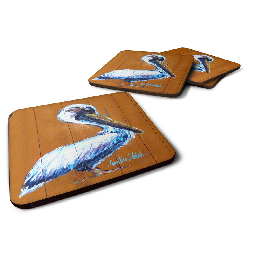 Pelican Hangin In Foam Coaster Set of 4 Image 1