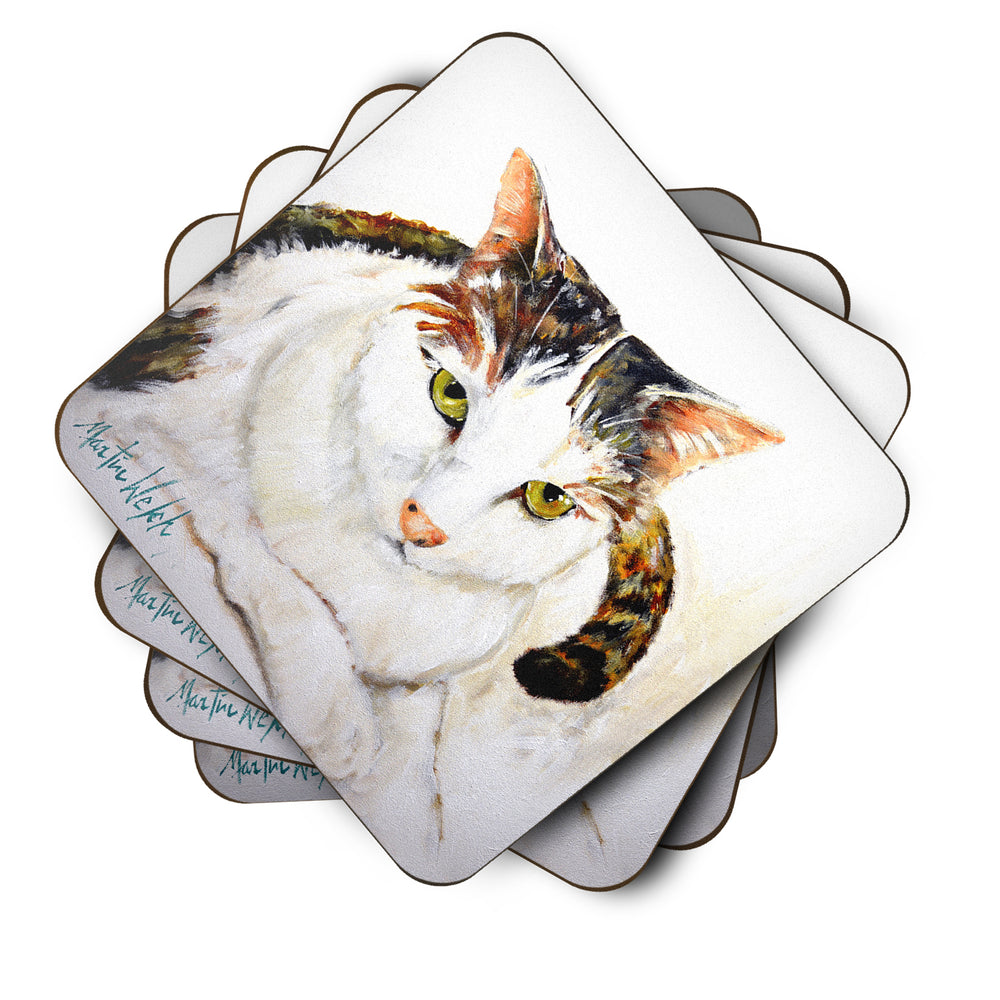 Lanie Cat Foam Coaster Set of 4 Image 2