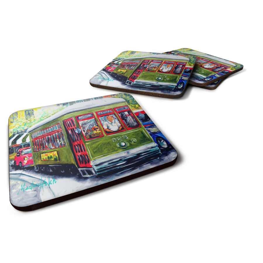 Streetcar Mid Summer Foam Coaster Set of 4 Image 1