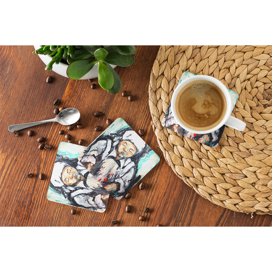 Melted Heart Foam Coaster Set of 4 Image 4