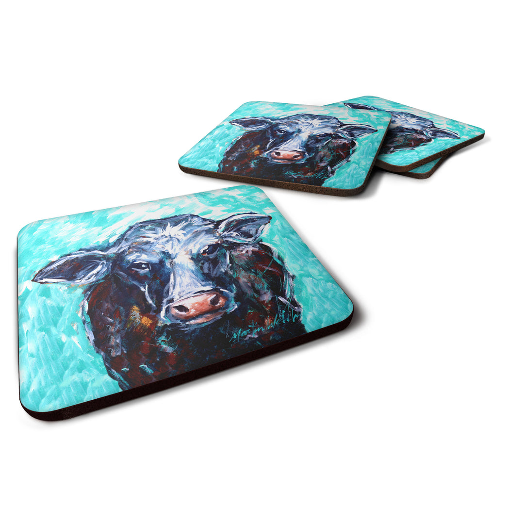 Moo Cow Foam Coaster Set of 4 Image 1