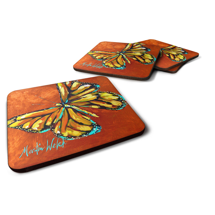 Monarch Butterfly Foam Coaster Set of 4 Image 1