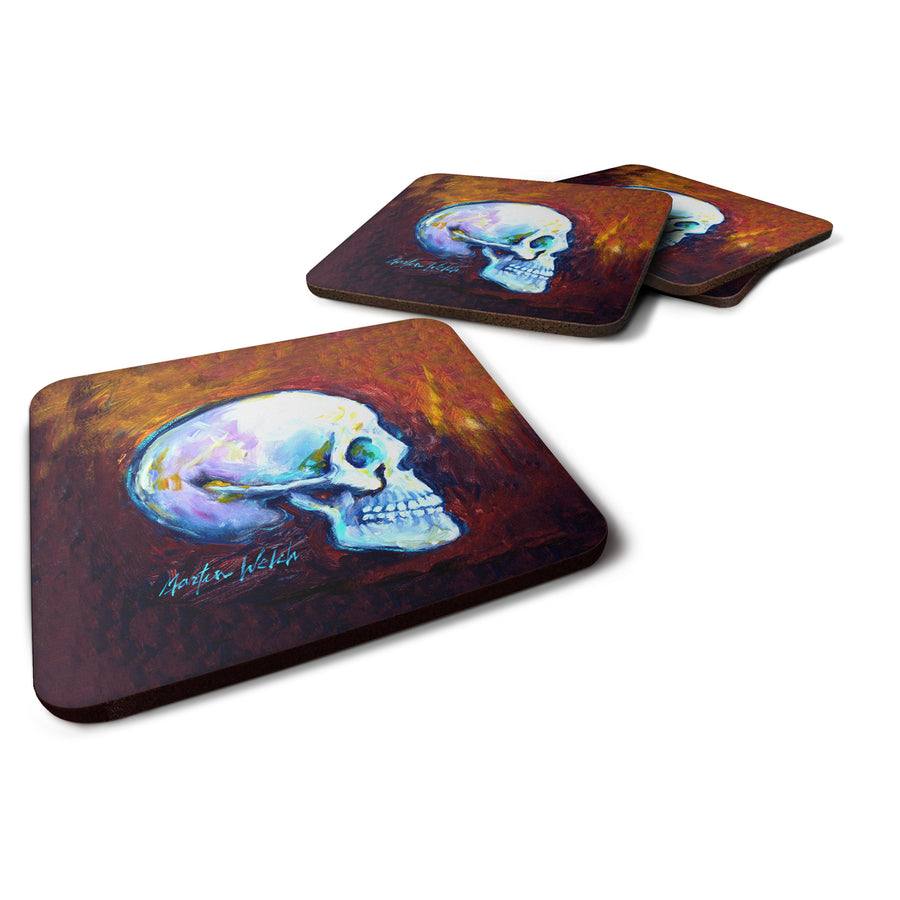 Skeleton My Best Side Foam Coaster Set of 4 Image 1