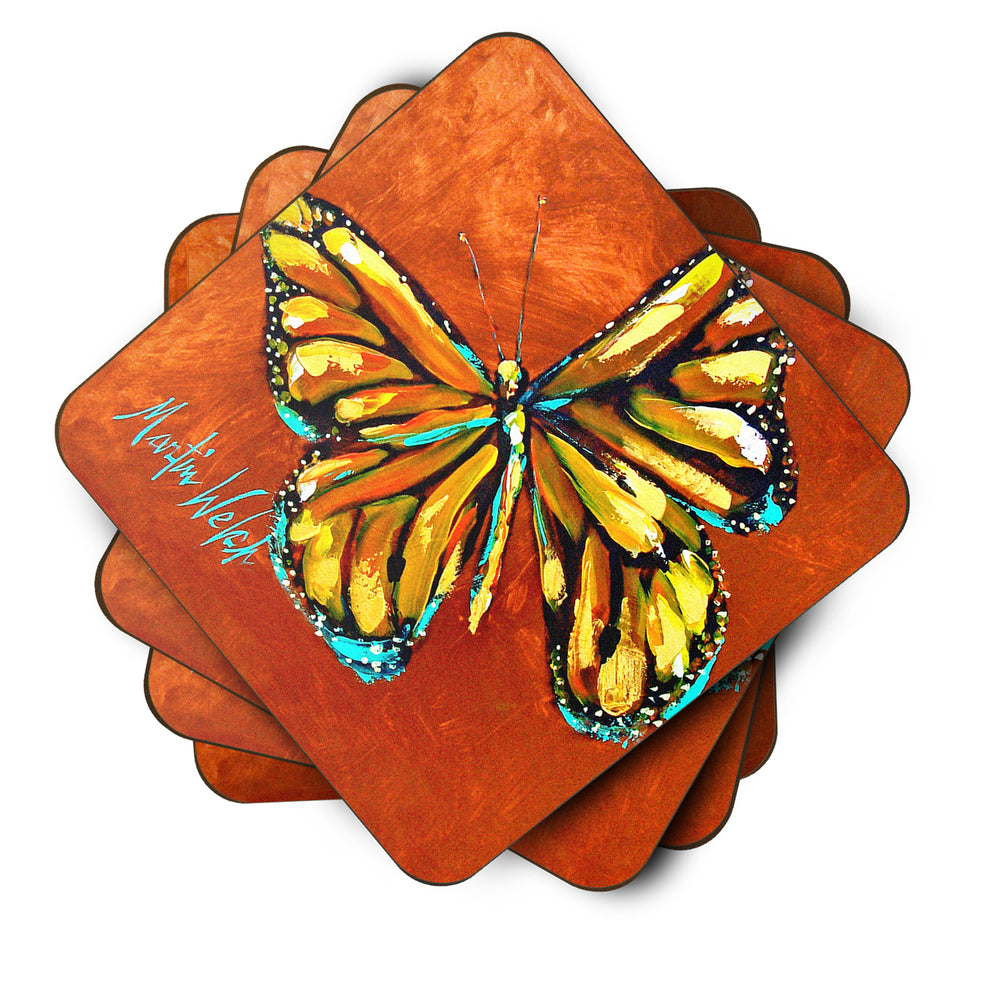 Monarch Butterfly Foam Coaster Set of 4 Image 2