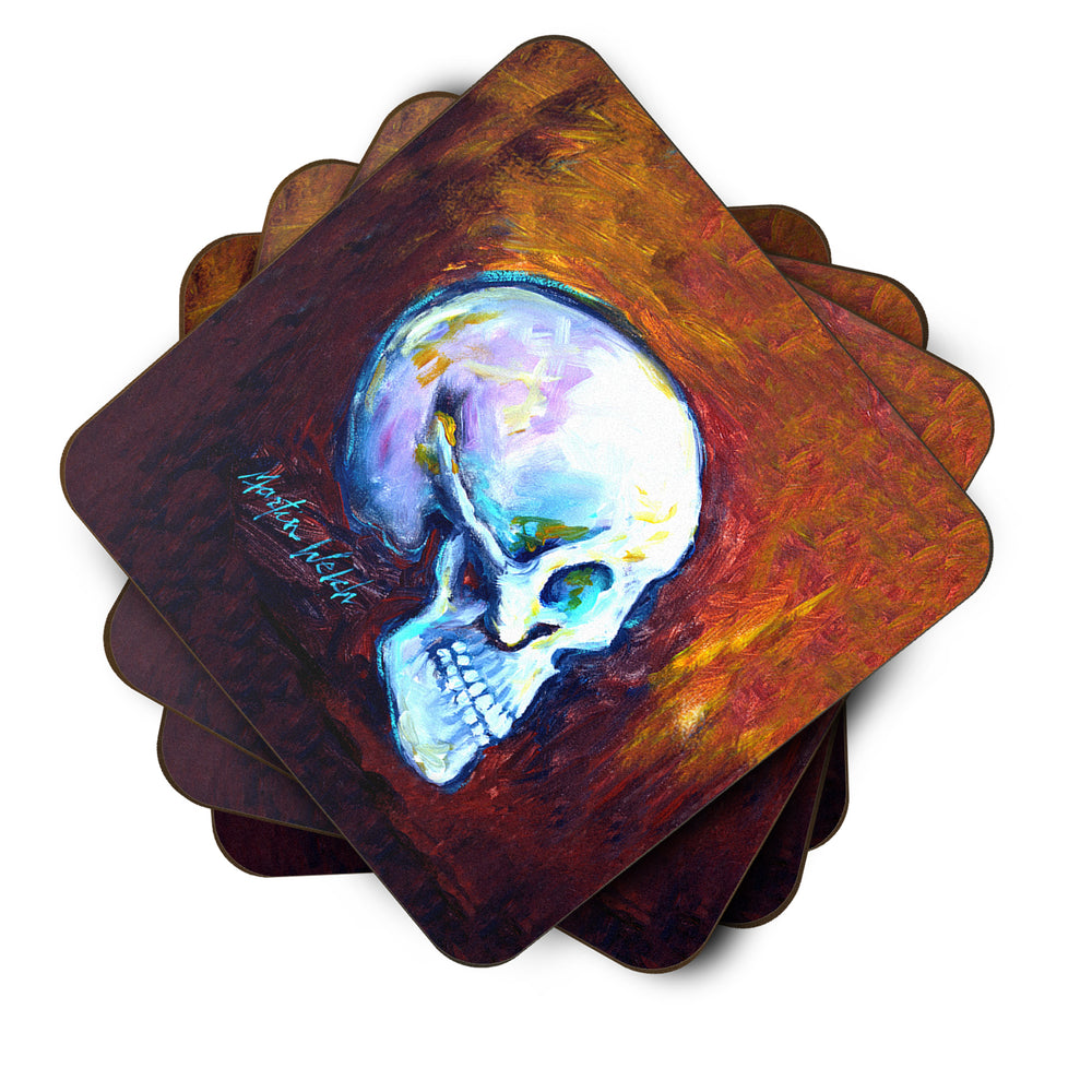 Skeleton My Best Side Foam Coaster Set of 4 Image 2