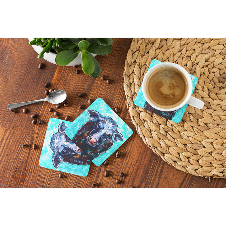 Moo Cow Foam Coaster Set of 4 Image 4